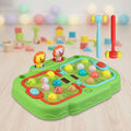 Interactive Whack-A-Mole Battle Game Toy - 2-Player Mode with Light Effects