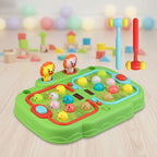 Interactive Whack-A-Mole Battle Game Toy - 2-Player Mode with Light Effects
