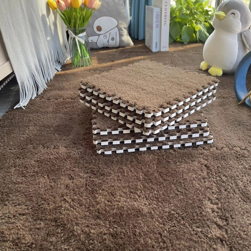 Interlocking Puzzle Foam Floor Mat Tiles - Checkerboard Pattern