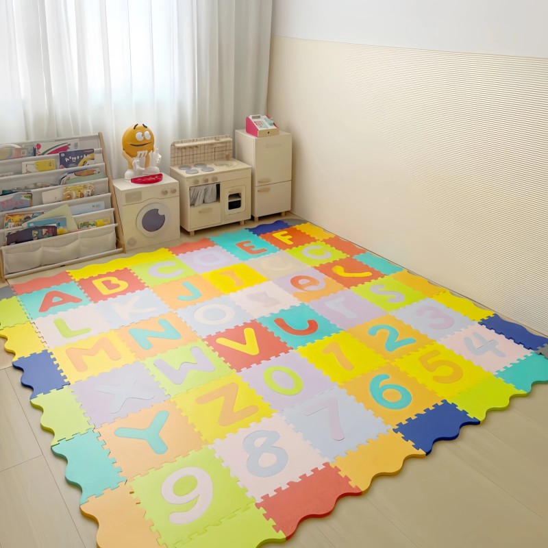 Interlocking Puzzle Play Mat Tiles - Alphabet and Number