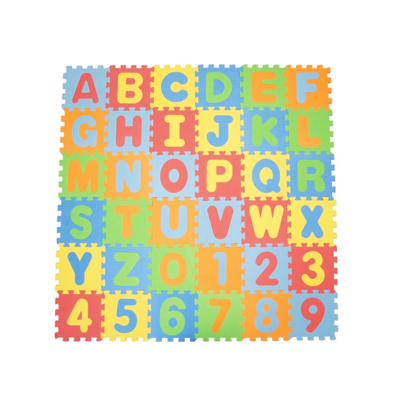Interlocking Puzzle Play Mat Tiles - Alphabet and Number
