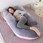 J-Shaped Full Body Maternity Pillow for Pregnancy