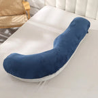 J-Shaped Maternity Body Pillow - Removable Cover