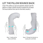 J-Shaped Maternity Body Pillow - Removable Cover