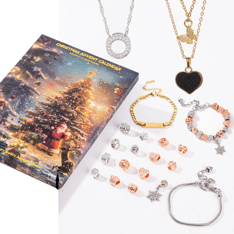 Jewellery Advent Calendar Box - 24-Day Countdown