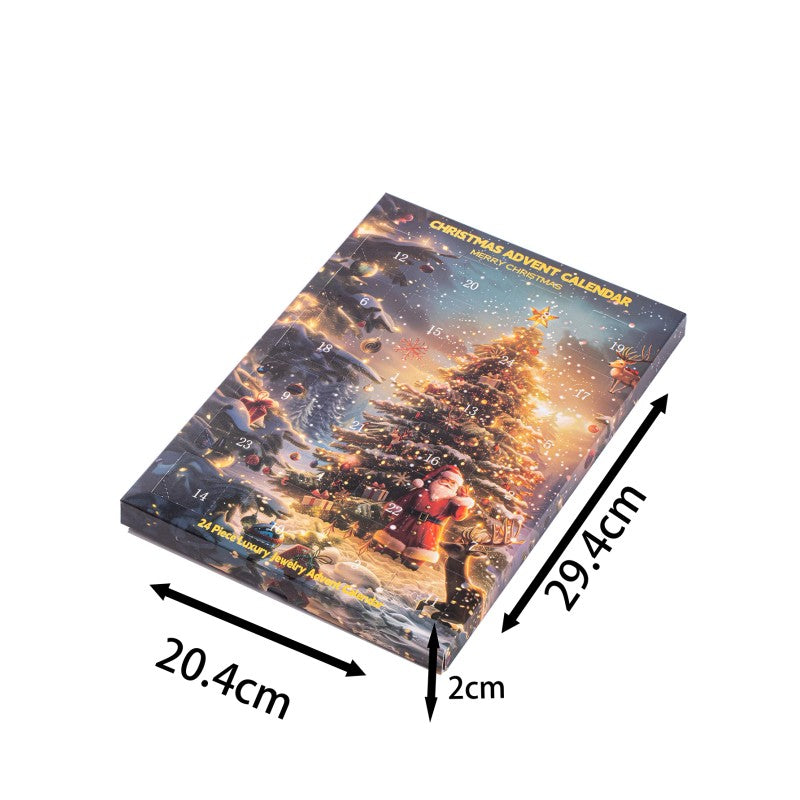Jewellery Advent Calendar Box - 24-Day Countdown
