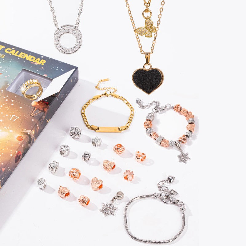 Jewellery Advent Calendar Box - 24-Day Countdown