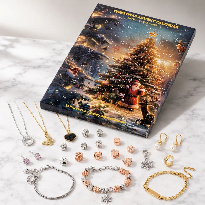 Jewellery Advent Calendar Box - 24-Day Countdown