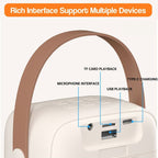 Karaoke Machine for Kids - Portable Bluetooth Speaker with Wireless Microphones