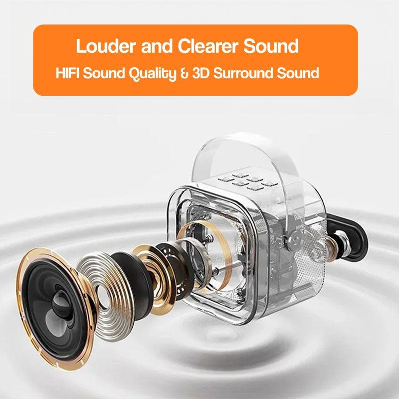 Karaoke Machine for Kids - Portable Bluetooth Speaker with Wireless Microphones