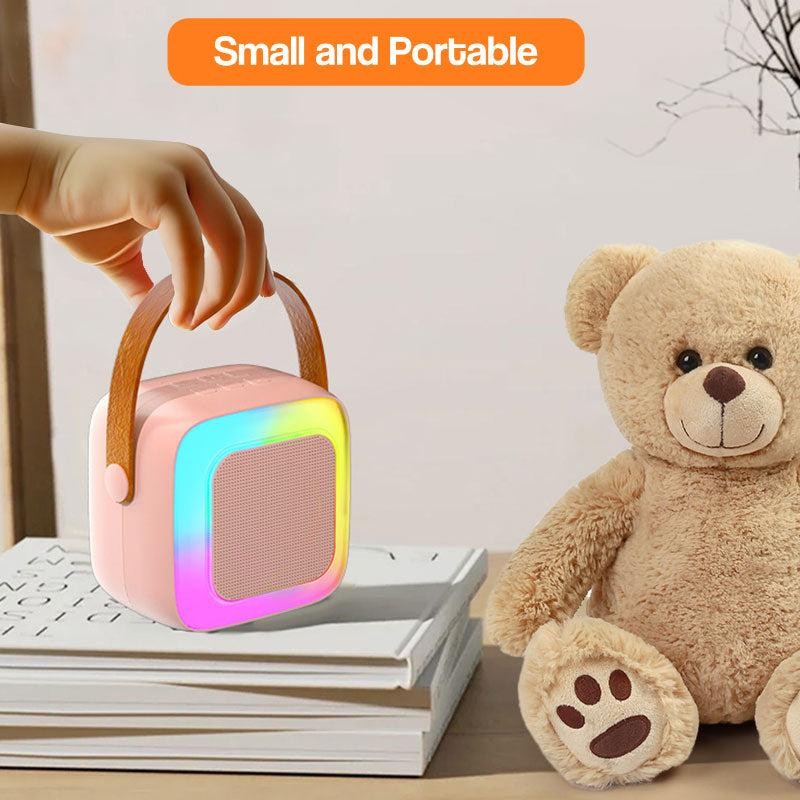 Karaoke Machine for Kids - Portable Bluetooth Speaker with Wireless Microphones