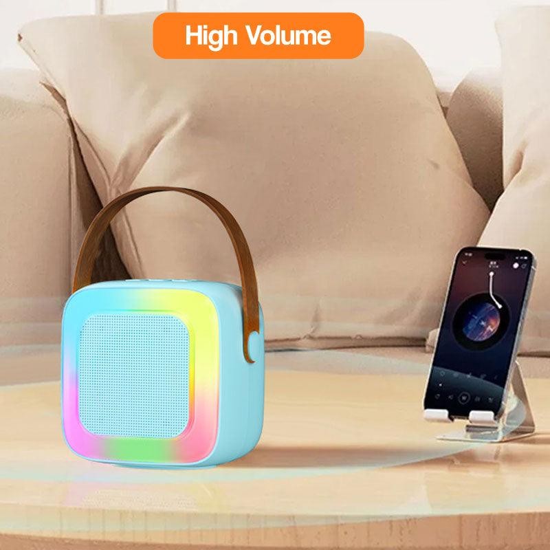 Karaoke Machine for Kids - Portable Bluetooth Speaker with Wireless Microphones