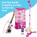 Karaoke Microphone Set with LED Stand - Rockstar Bundle
