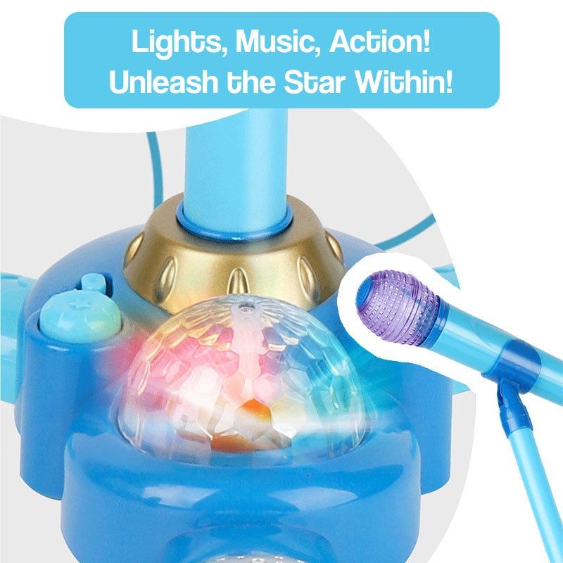 Karaoke Microphone Set with LED Stand - Rockstar Bundle