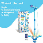Karaoke Microphone Set with LED Stand - Rockstar Bundle