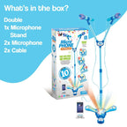 Karaoke Microphone Set with LED Stand - Rockstar Bundle