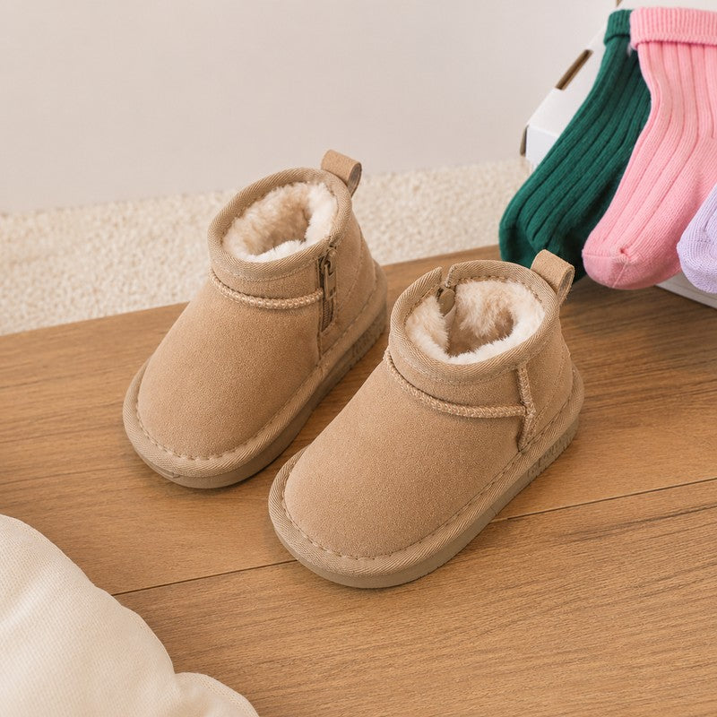 Kids' Ankle Boots - Side Zip Winter Boots