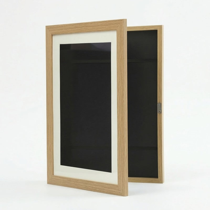 Kids Artwork Storage Display Frame - Front-Opening Hinged Door
