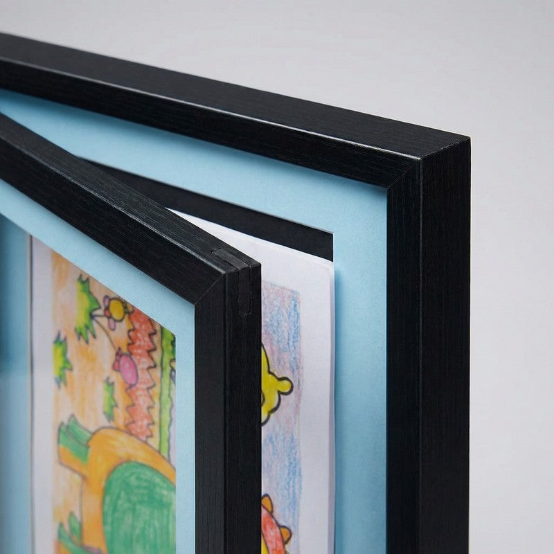 Kids Artwork Storage Display Frame - Front-Opening Hinged Door