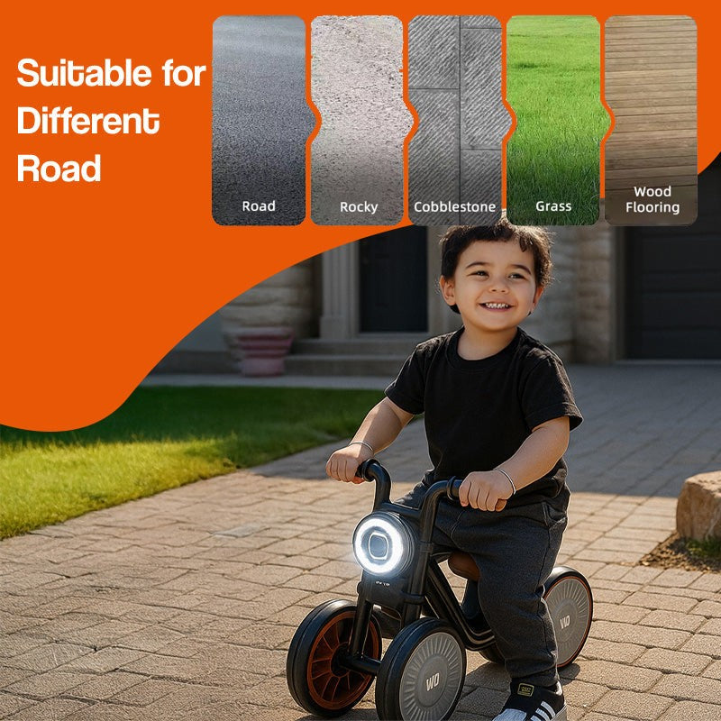 Kids' Balance Motorcycle - Triple Wheel