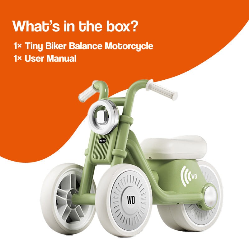 Kids' Balance Motorcycle - Triple Wheel