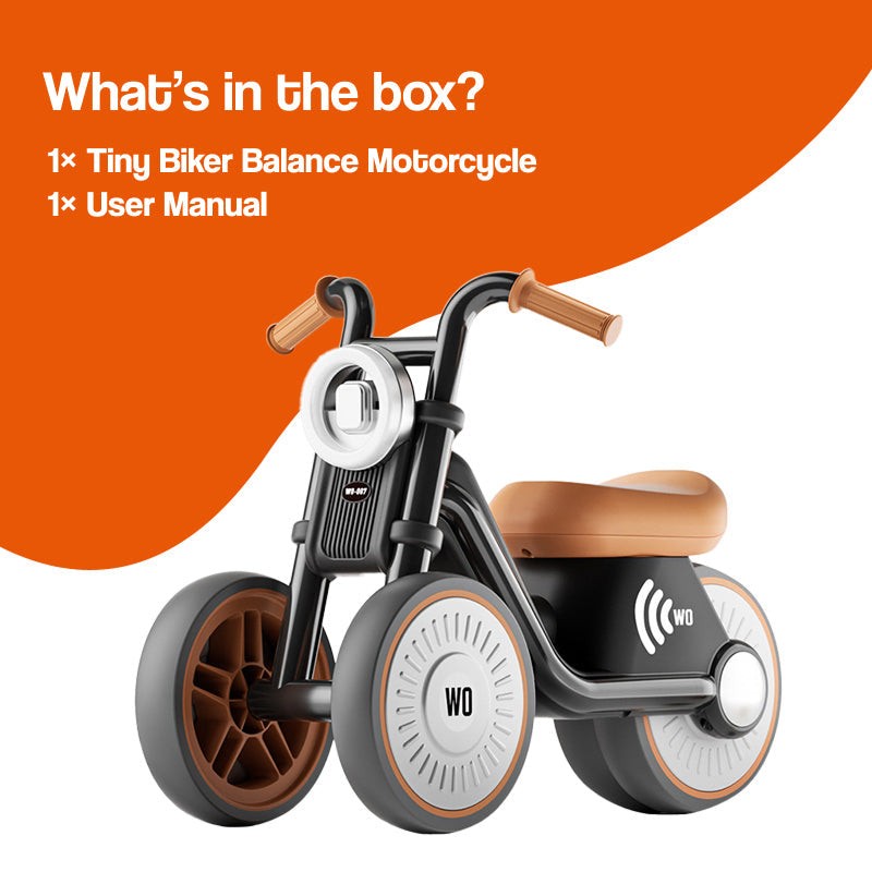 Kids' Balance Motorcycle - Triple Wheel