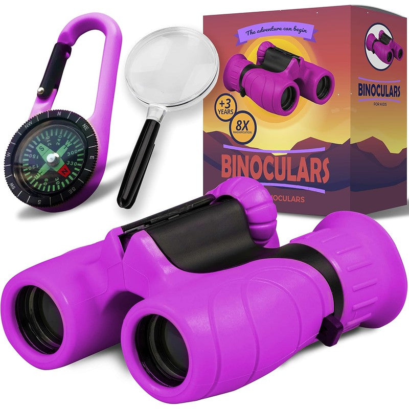 Kids Binoculars with Accessories - 8x21 Magnification