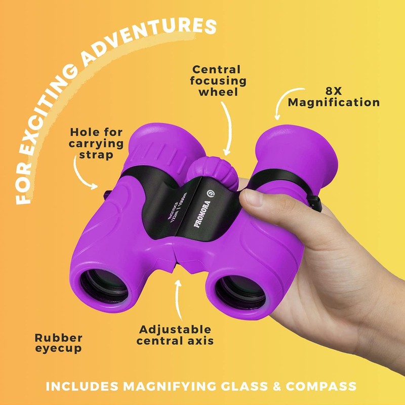 Kids Binoculars with Accessories - 8x21 Magnification