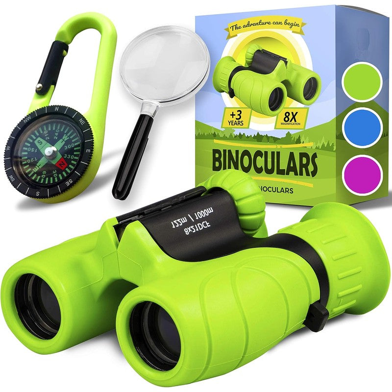 Kids Binoculars with Accessories - 8x21 Magnification