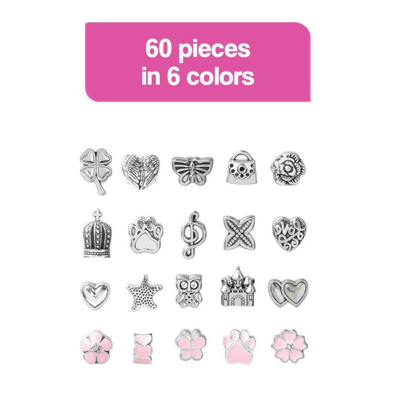 Kids' Bracelet Making Kit - Rainbow Charms and Beads