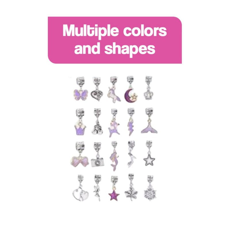 Kids' Bracelet Making Kit - Rainbow Charms and Beads