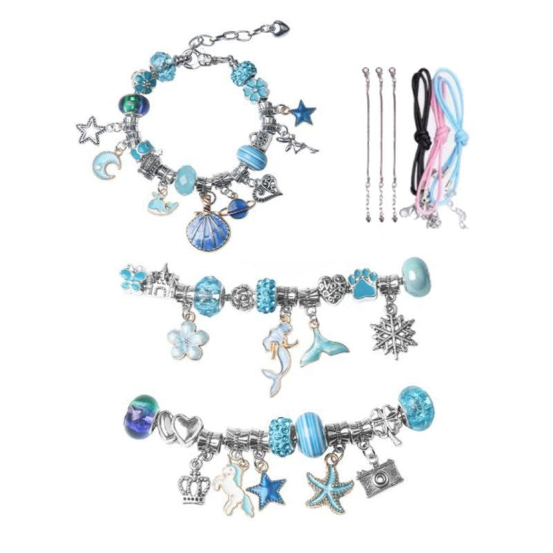 Kids' Bracelet Making Kit - Rainbow Charms and Beads