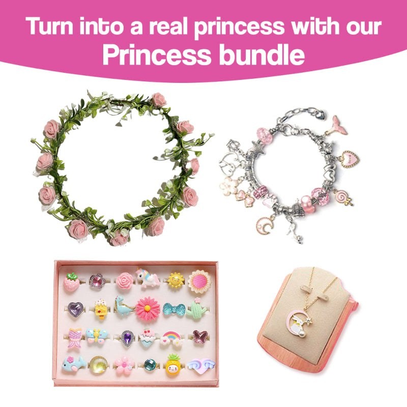 Kids' Bracelet Making Kit - Rainbow Charms and Beads