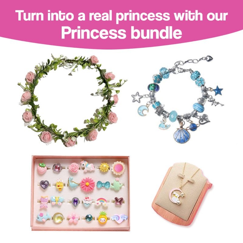 Kids' Bracelet Making Kit - Rainbow Charms and Beads