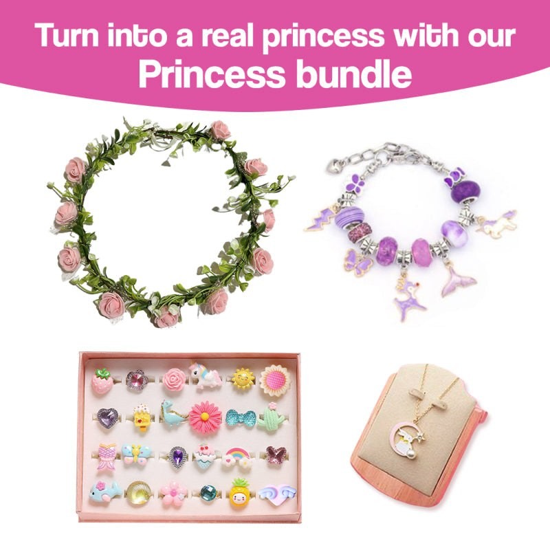 Kids' Bracelet Making Kit - Rainbow Charms and Beads