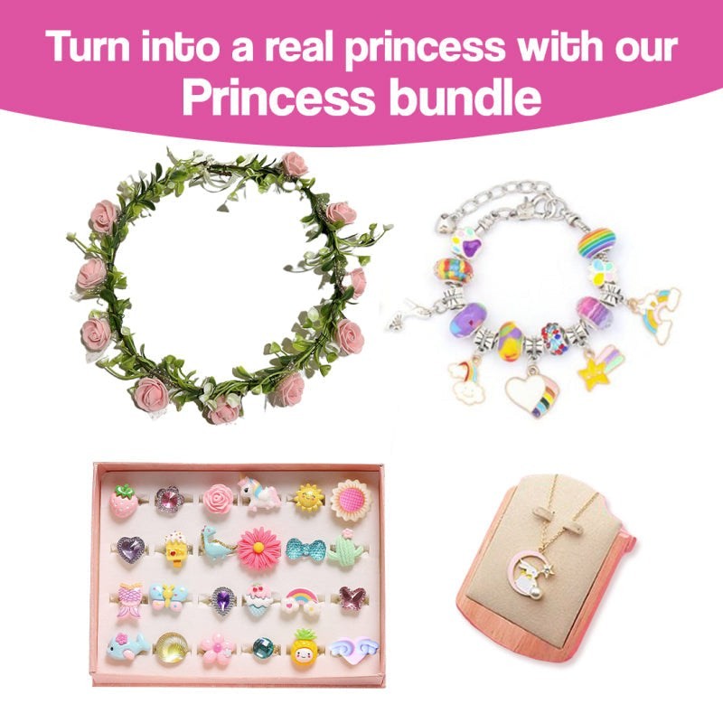 Kids' Bracelet Making Kit - Rainbow Charms and Beads