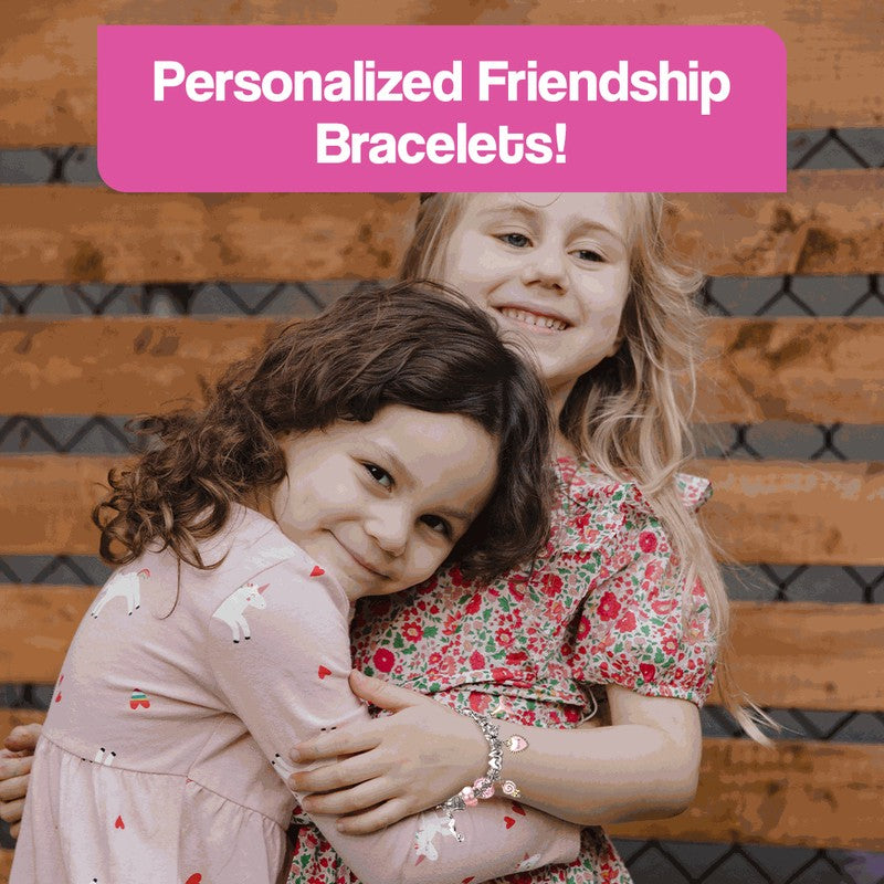 Kids' Bracelet Making Kit - Rainbow Charms and Beads