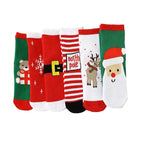 Kids Christmas Crew Socks Set - Knitted Holiday