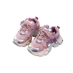 Kids' Chunky Sole Sneakers - -Up with Hook-and-Loop Strap