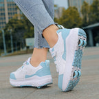 Kids' Convertible Skate Sneaker - Low-Top with Detachable Wheels