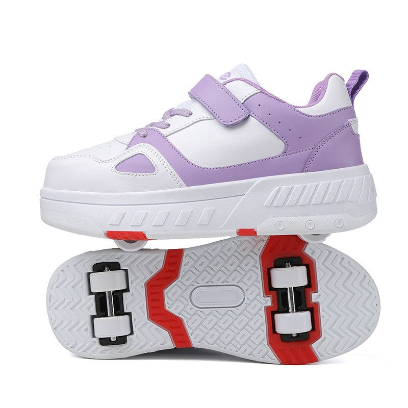 Kids' Convertible Skate Sneaker - Low-Top with Detachable Wheels