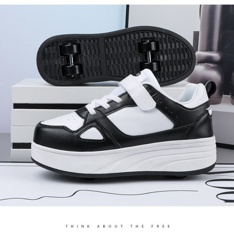 Kids' Convertible Skate Sneaker - Low-Top with Detachable Wheels