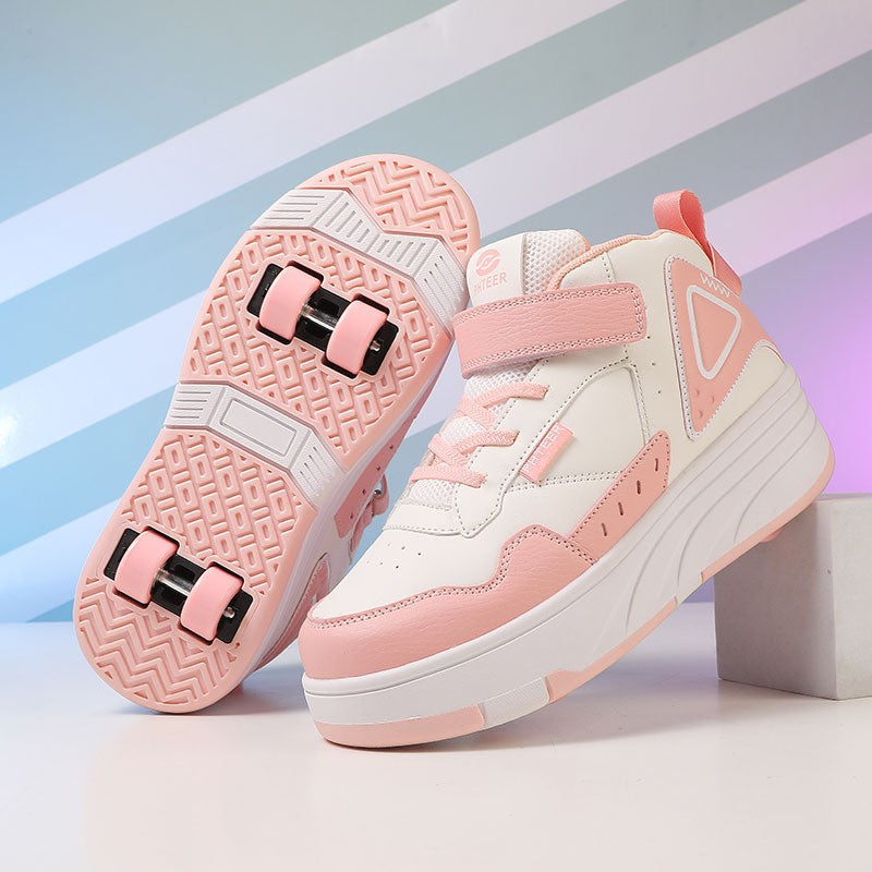 Kids' Convertible Skate Sneaker - Low-Top with Detachable Wheels