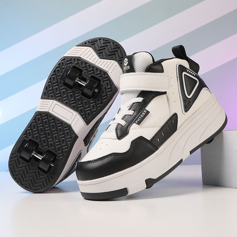 Kids' Convertible Skate Sneaker - Low-Top with Detachable Wheels