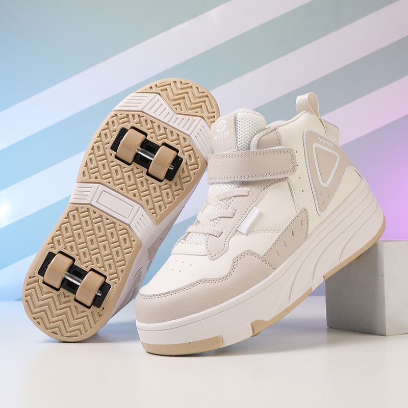 Kids' Convertible Skate Sneaker - Low-Top with Detachable Wheels
