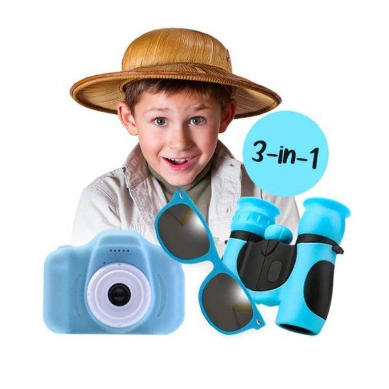 Kids Explorer Set - Camera, Binoculars and Sunglasses