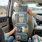 Kids Fold-Out Travel Organiser Bag - Hanging Storage Compartments