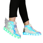 Kids' High-Top LED Light-Up Sneakers