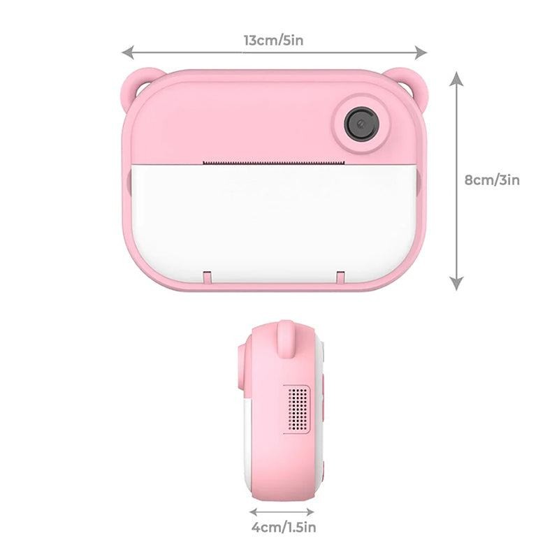 Kids Instant Print Camera - Dual Function Bear