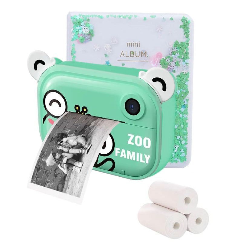 Kids Instant Print Camera - Dual Function Bear